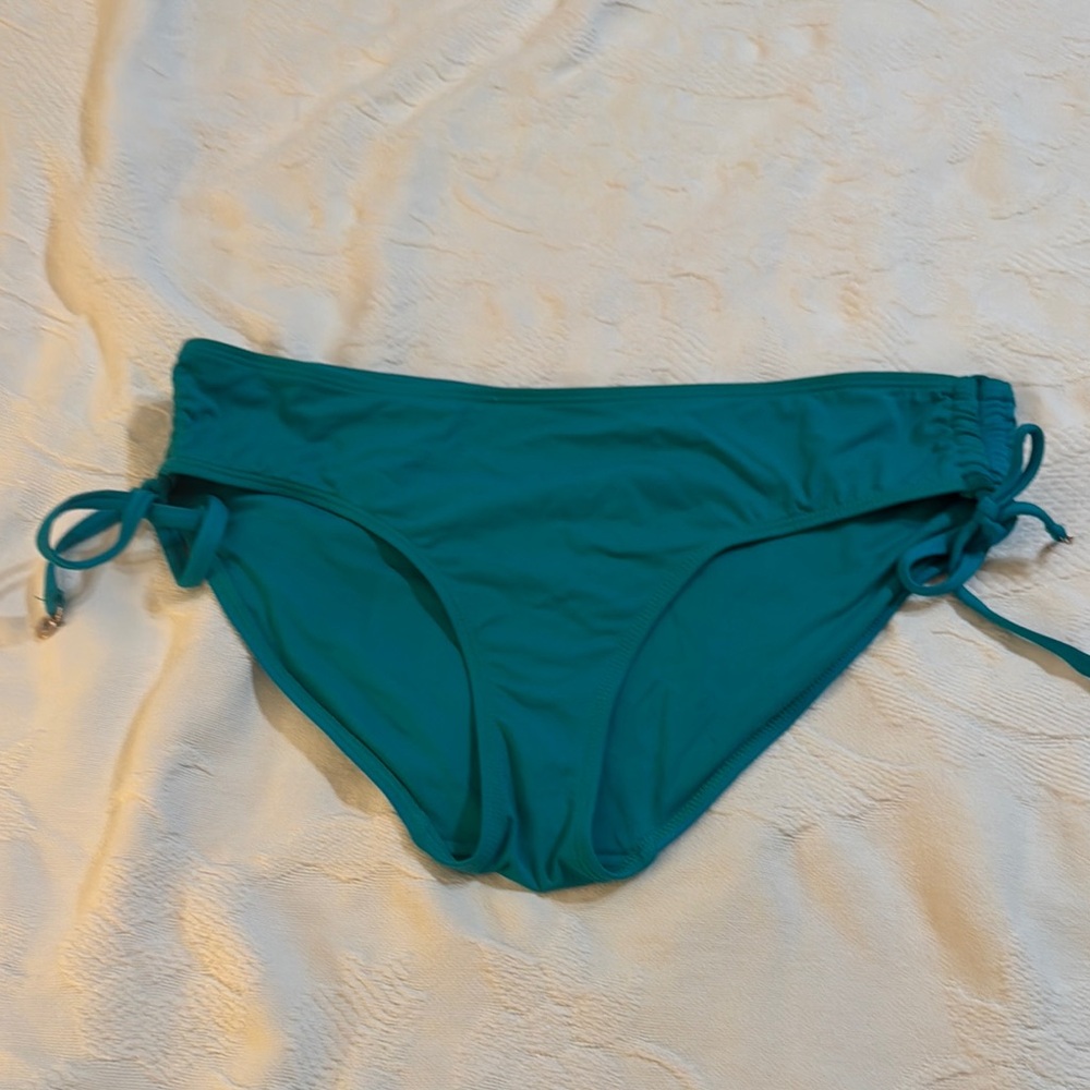 Anne Cole Blue Bikini bottom with Adjustable Side Ties